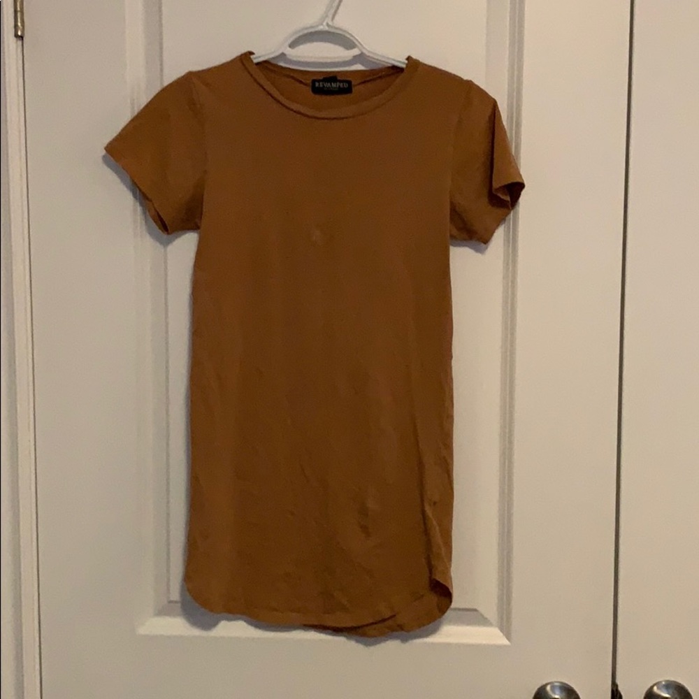Mustard colored short dress